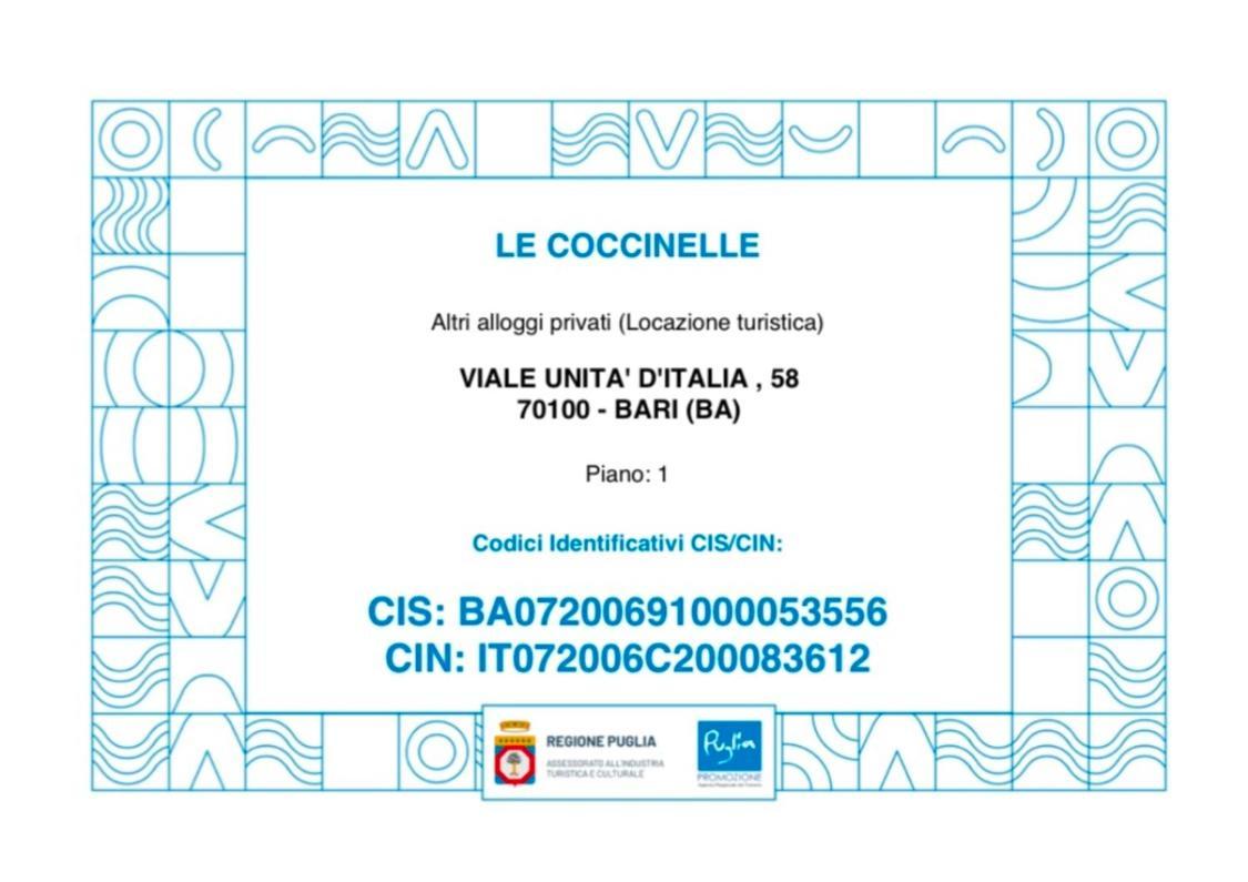 B&B Le Coccinelle Bari Bagian luar foto